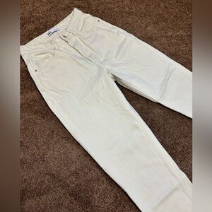 Zara cream denim jeans